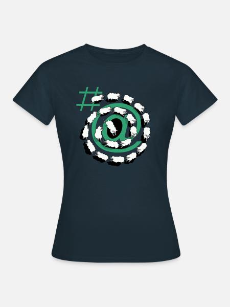 Web-Kommunikation - Frauen T-Shirt - Navy