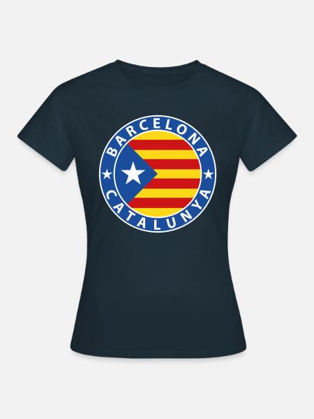 Barcelona - Frauen T-Shirt - Navy