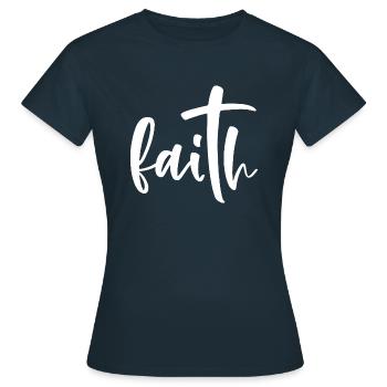 foi - T-shirt Femme - marine - Devant - AI Model Female 172 dark (172cm)