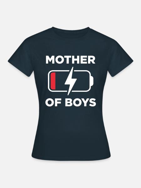 Mutter von Jungen - Frauen T-Shirt - Navy
