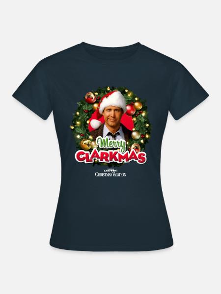 Schöne Bescherung Design Merry Clarkmas - Frauen T-Shirt - Navy