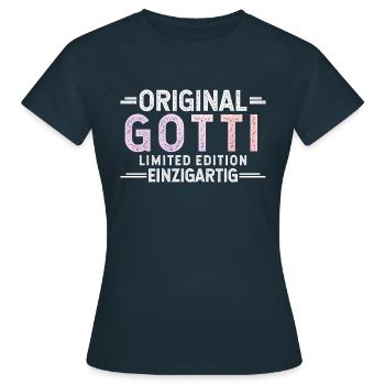Original Gotti - Frauen T-Shirt - Navy - Vorne - AI Model Female 172 dark (172cm)