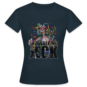 The walking Jeck Karneval Bestseller - Frauen T-Shirt - Navy - Vorne - AI Model Female 172 dark (172cm)
