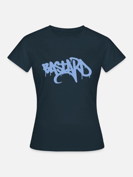 Bastard-Graffiti - Frauen T-Shirt - Navy