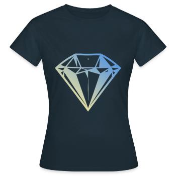 Diamond Jewel - Women's T-Shirt - navy - Front - AI Model Female 172 dark (172cm)