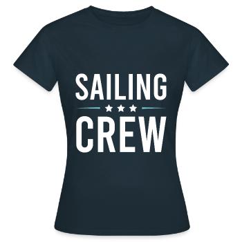 Équipage de navigation - T-shirt Femme - marine - Devant - AI Model Female 172 dark (172cm)