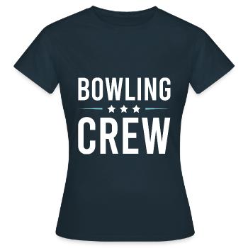Équipe de bowling - T-shirt Femme - marine - Devant - AI Model Female 172 dark (172cm)