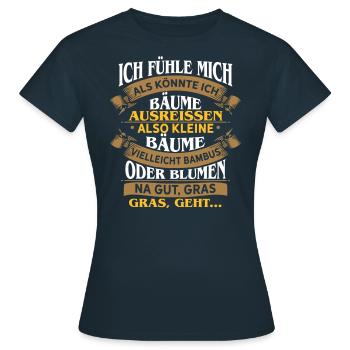 Dire le cadeau drôle d'humour sarcasme Zack Irony - T-shirt Femme - marine - Devant - AI Model Female 172 dark (172cm)