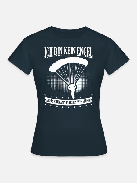 Paragliding Fallschirm Fallschirmsport Springer - Frauen T-Shirt - Navy