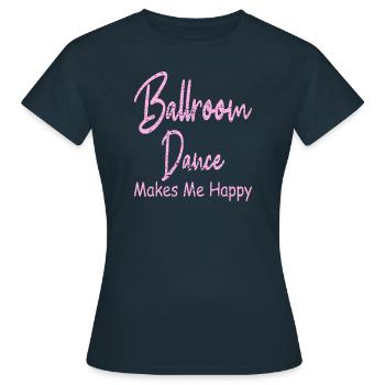 Ballroom Dance - Women's T-Shirt - navy - Front - AI Model Female 172 dark (172cm)