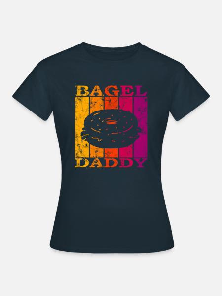 Bagel Daddy - Frauen T-Shirt - Navy