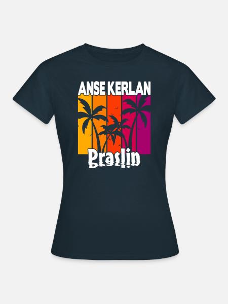 Anse Kerlan Praslin - Frauen T-Shirt - Navy