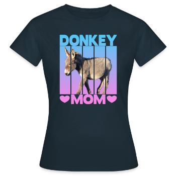 Maman âne - T-shirt Femme - marine - Devant - AI Model Female 172 dark (172cm)