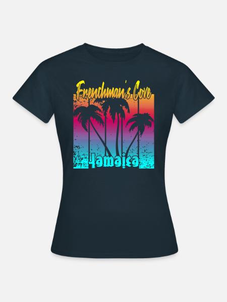 Frenchman's Cove Jamaica - Frauen T-Shirt - Navy