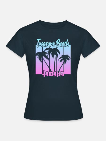 Treasure Beach Jamaica - Frauen T-Shirt - Navy