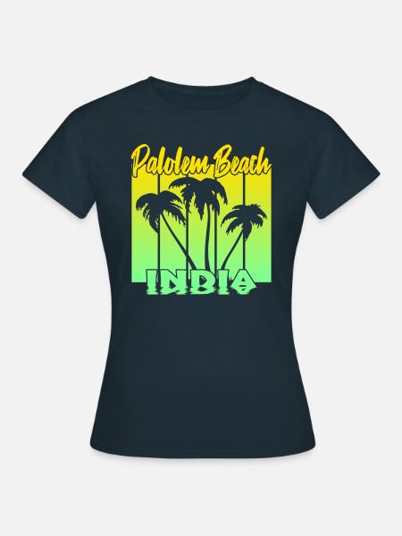 Palolem Beach India - Frauen T-Shirt - Navy