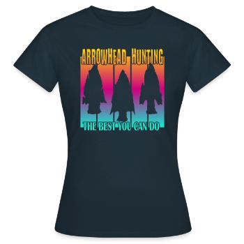 Arrowhead Hunting - Frauen T-Shirt - Navy - Vorne - AI Model Female 172 dark (172cm)