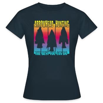Arrowhead Hunting - Frauen T-Shirt - Navy - Vorne - AI Model Female 172 dark (172cm)