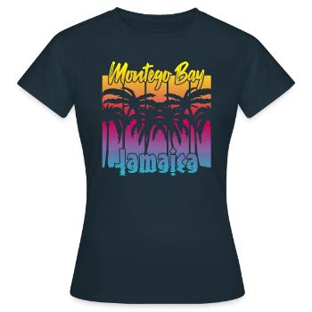 Montego Bay Jamaica - Women's T-Shirt - navy - Front - AI Model Female 172 dark (172cm)