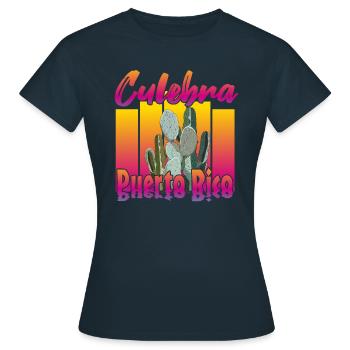 Culebra Porto Rico - T-shirt Femme - marine - Devant - AI Model Female 172 dark (172cm)