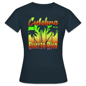 Culebra Porto Rico - T-shirt Femme - marine - Devant - AI Model Female 172 dark (172cm)