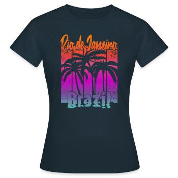 Rio de Janeiro Brazil - Frauen T-Shirt - Navy - Vorne - AI Model Female 172 dark (172cm)