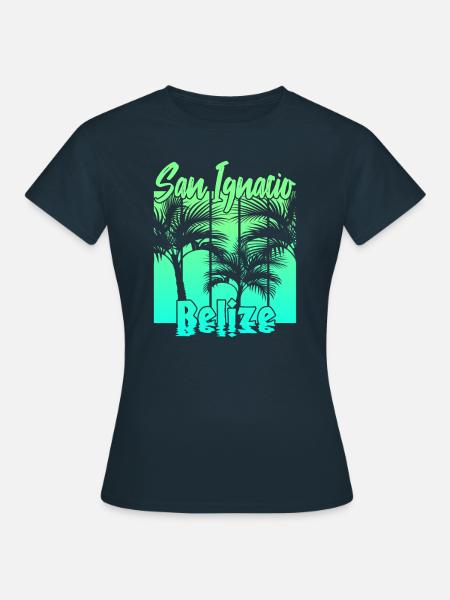 San Ignacio Belize - Frauen T-Shirt - Navy