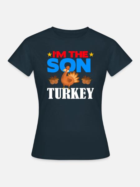 I'm the Son Turkey - Frauen T-Shirt - Navy