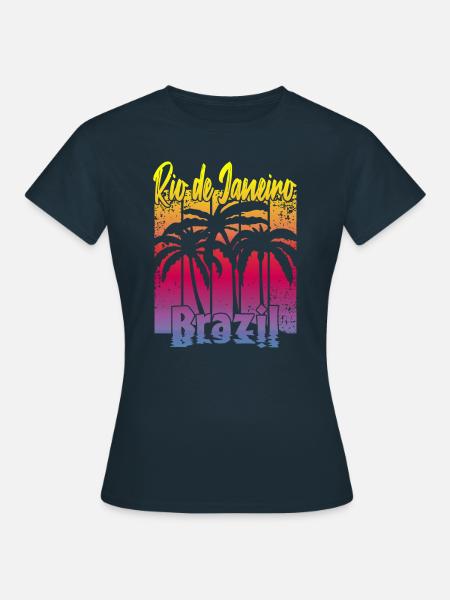 Rio de Janeiro Brazil - Frauen T-Shirt - Navy