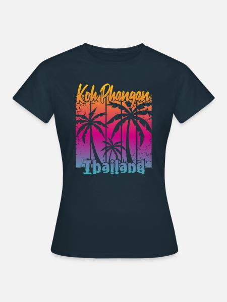 Koh Phangan Thailand - Frauen T-Shirt - Navy
