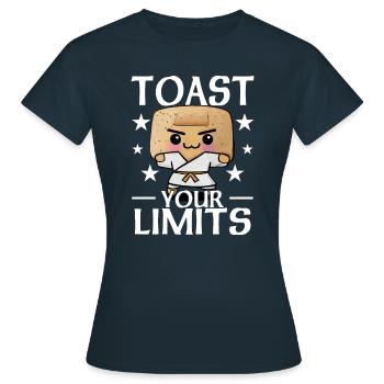 Toast Your Limits - Toast - Women's T-Shirt - navy - Front - AI Model Female 172 dark (172cm)