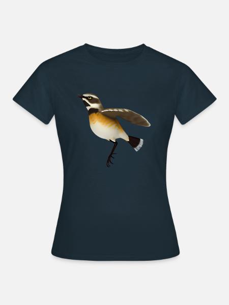 Braunkehlchen - Frauen T-Shirt - Navy