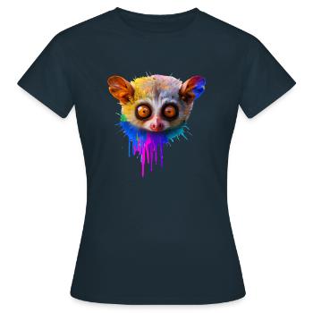 Conception Tarsier - T-shirt Femme - marine - Devant - AI Model Female 172 dark (172cm)