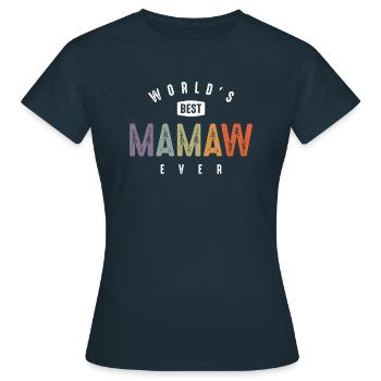 La meilleure maman du monde - Grand-mère maman - T-shirt Femme - marine - Devant - AI Model Female 172 dark (172cm)