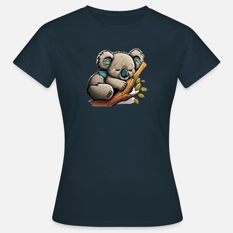 Koala bear Koala sleeping. Great for sleeping. - Women's T-Shirt - navy