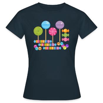Candy Candies - T-shirt Femme - marine - Devant - AI Model Female 172 dark (172cm)