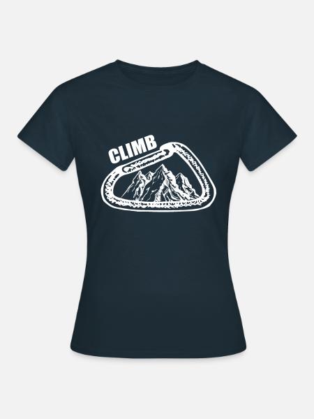 Climb - Frauen T-Shirt - Navy