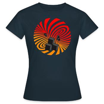Spirale - T-shirt Femme - marine - Devant - AI Model Female 172 dark (172cm)