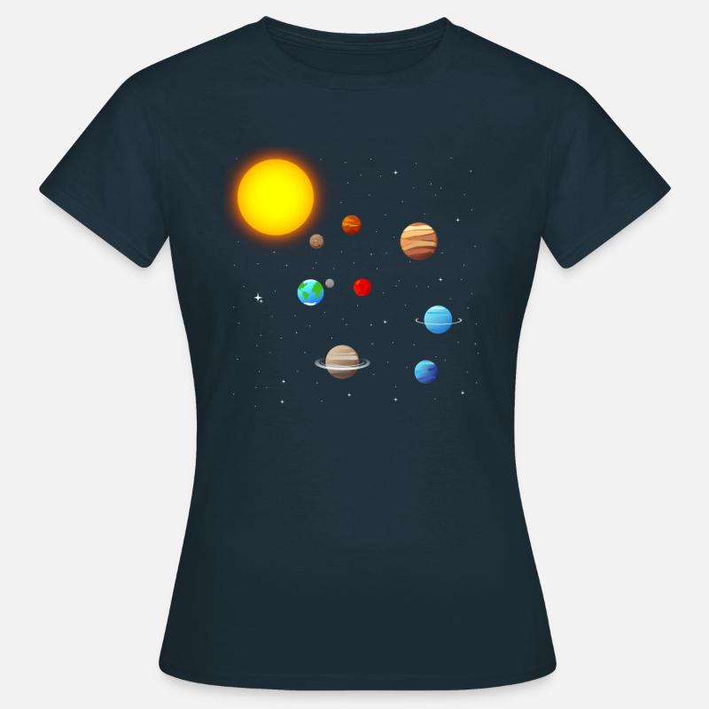 solar system - Women's T-Shirt - navy