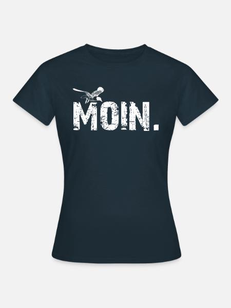 Moin Möwe - Frauen T-Shirt - Navy