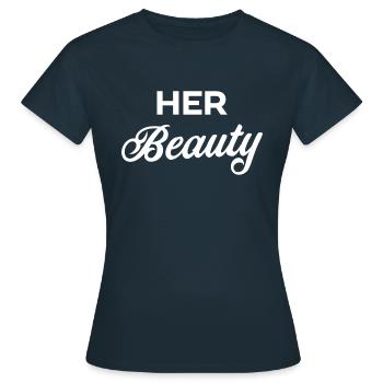 Sa beauté - T-shirt Femme - marine - Devant - AI Model Female 172 dark (172cm)