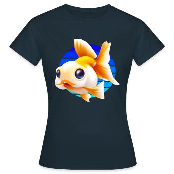 Goldfish - Women's T-Shirt - navy - Front - AI Model Female 172 dark (172cm)