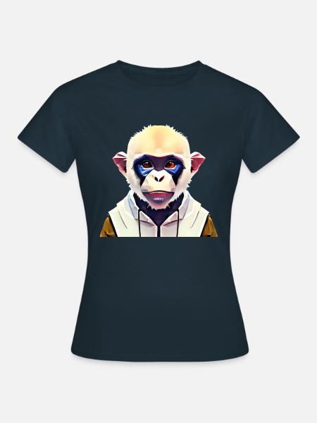 Polygon Affe - Frauen T-Shirt - Navy