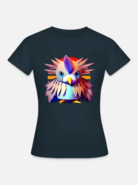Polygon Vogel - Frauen T-Shirt - Navy