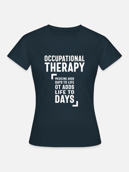 Ergotherapie Jobtitel Geschenk - Frauen T-Shirt - Navy