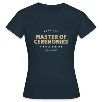 Maître de cérémonie Drôle De Titre d’emploi Profession - T-shirt Femme - marine - Devant - AI Model Female 172 dark (172cm)