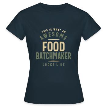 Funny Awesome Food Batchmaker Job Beruf - Frauen T-Shirt - Navy - Vorne - AI Model Female 172 dark (172cm)
