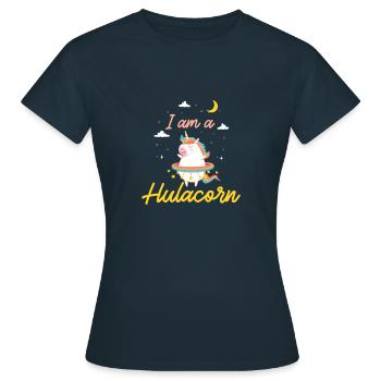 Hula Hoops Je suis Hulacorn Mystical Hooper - T-shirt Femme - marine - Devant - AI Model Female 172 dark (172cm)