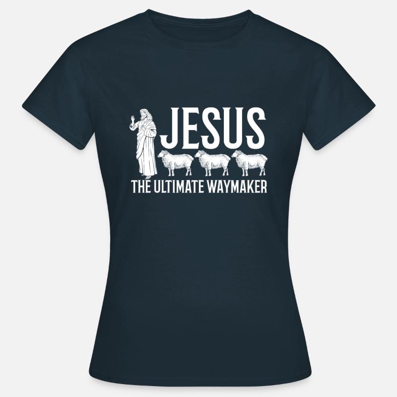 Gesù l'ultimo pioniere I Cristianesimo - Maglietta da donna - navy