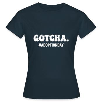 Journée d’adoption Gotcha Hourra Foster Care pour toujours - T-shirt Femme - marine - Devant - AI Model Female 172 dark (172cm)